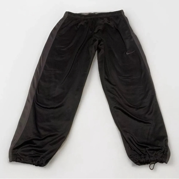 Nike Men’s Therma Fit Sweatpants XXL Gray Basketball Baggy Drawstring Ankles - Picture 1 of 11